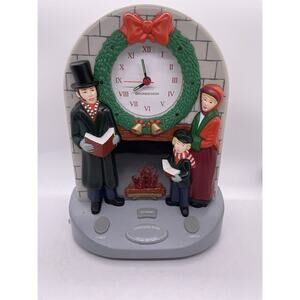 VINTAGE CHRISTMAS SOUNDESIGN MUSICAL LIGHTED CLOCK SPANISH ENGLISH SONGS